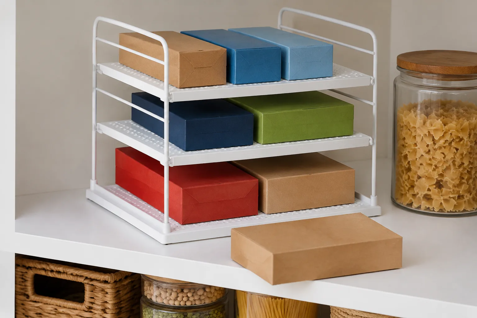 One blank wrap box selected from the organizer